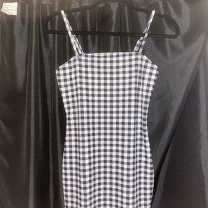 Gingham mini dress